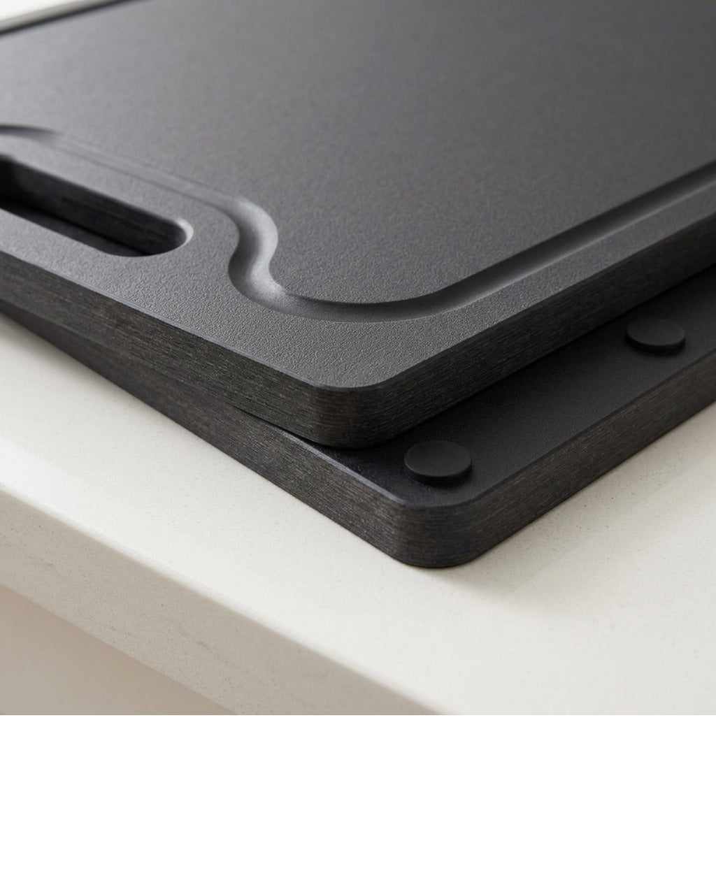 Kbvfa Dual-Slot Paper Composite Cutting Board 38 x 27 cm Charcoal - Detail view